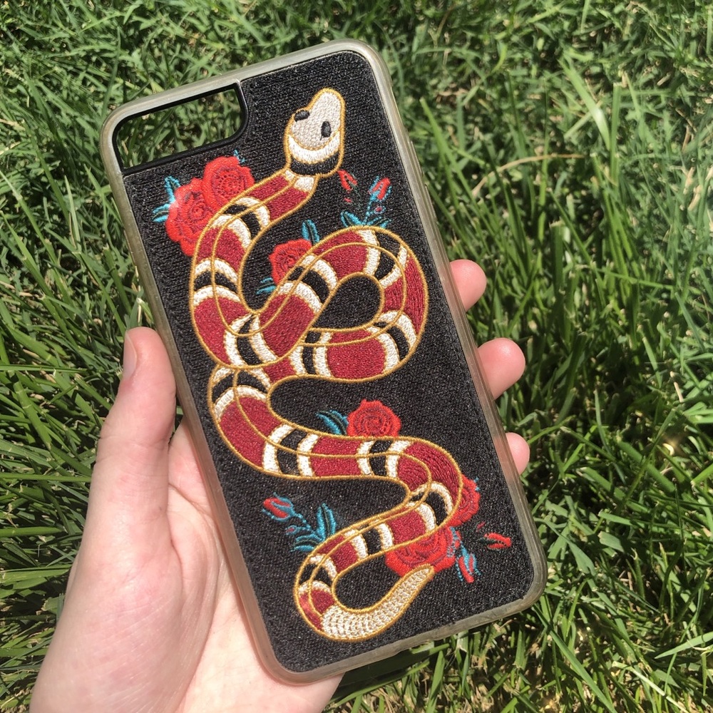 Embroidered iPhone 8 Plus case